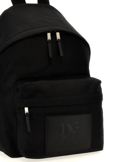 Shop Palm Angels 'monogram' Backpack In Black