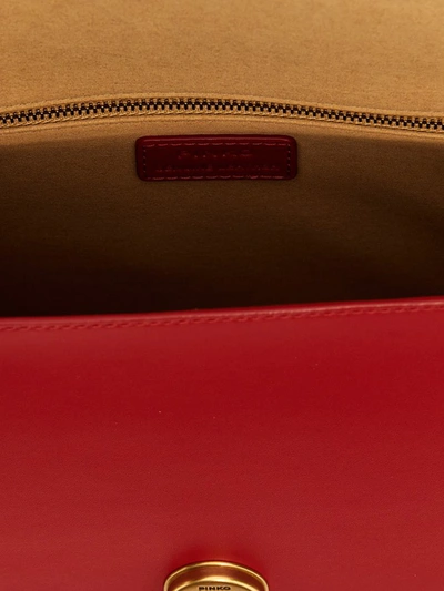 Shop Pinko 'love One Top Handle' Handbag In Red