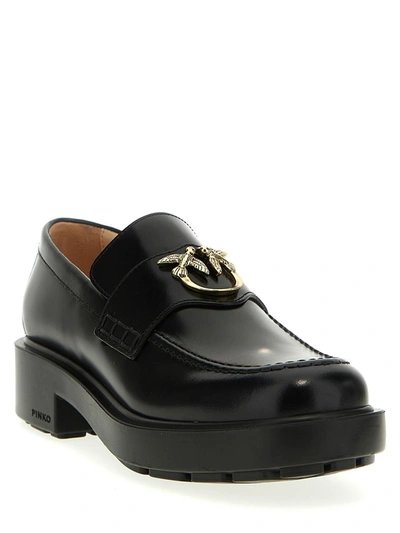 Shop Pinko 'tina' Loafers In Black