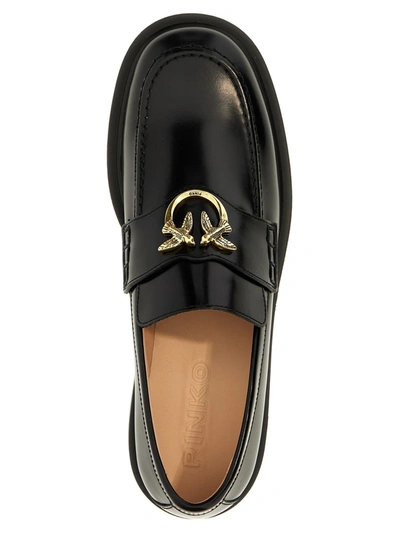 Shop Pinko 'tina' Loafers In Black