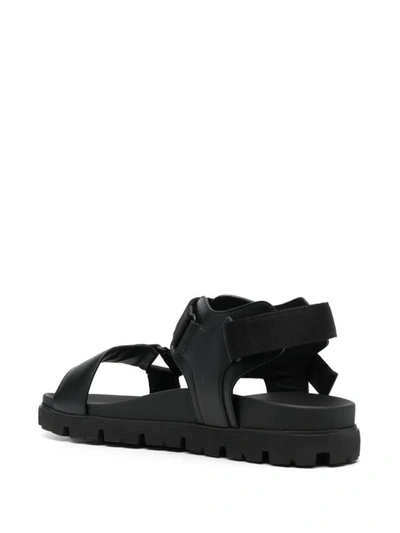 Shop Prada Buckle-fastening Open-toe Sandals In Nero 1