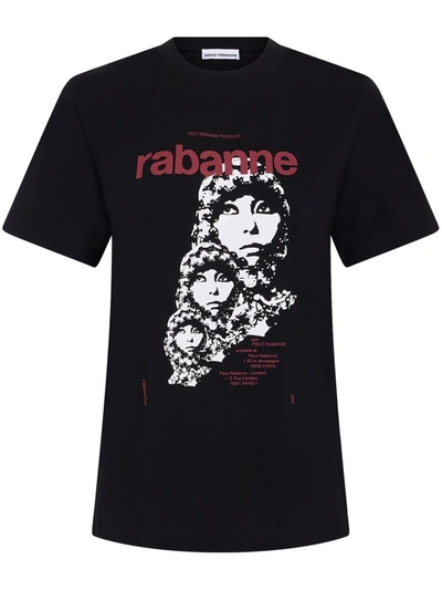 Shop Rabanne Tshirt In P Black