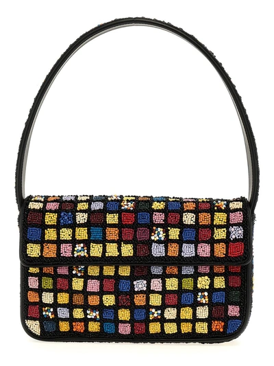 Shop Staud 'tommy Beaded' Shoulder Bag In Multicolor