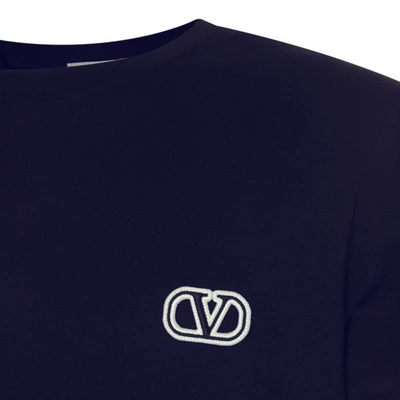 Shop Valentino T-shirts And Polos Blue