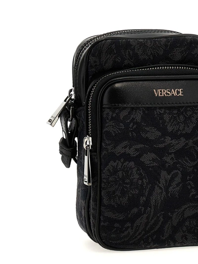 Shop Versace 'athena Barocco' Crossbody Bag In Multicolor