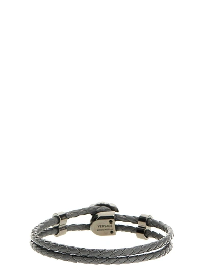 Shop Versace 'la Medusa' Bracelet In Multicolor