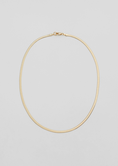 Shop Other Stories Snake Chain Necklace In Gold