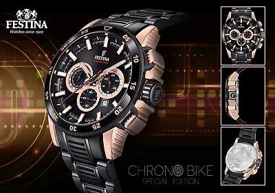 Pre-owned Festina Men's Watch  - F20354/1 - Chrono Bike 2018 Special Edition - Chronogra...