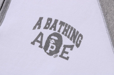 Pre-owned A Bathing Ape A Bathnig Ape Ladies'  Half Zip Pullover Hoodie Wide Fit 1j80214001 In White
