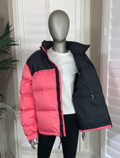 Pre-owned The North Face Womens 1996 Retro Nuptse 700-down Jacket Cosmo Pink Size Xxl