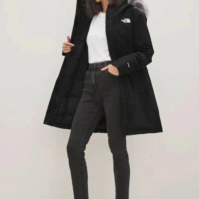 Pre-owned The North Face Women's  Arctic Parka Down Waterproof Warm Jacket Black $350