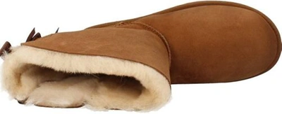 Pre-owned Ugg Womens Bailey Bow Ii Boots Chestnut Size 10 In Brown