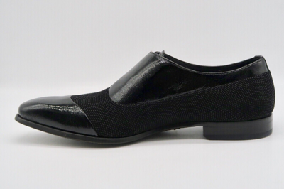Pre-owned Mezlan Havre 5978 Men's Designer Black Shoes Beaded Loafers Size 10.5 Brand