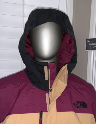 Pre-owned The North Face Men's Freedom 2l Snowboard Ski Hooded Insulated Jacket - 2xl In Purple