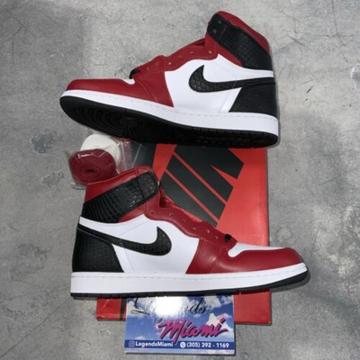 Pre-owned Jordan Size 12 -  1 Retro High Og Satin Red 2020
