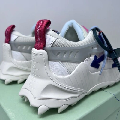 Pre-owned Off-white Odsy 1000 Men's Sneakers Size 41 Eu/ 8 Us Blue Cream White