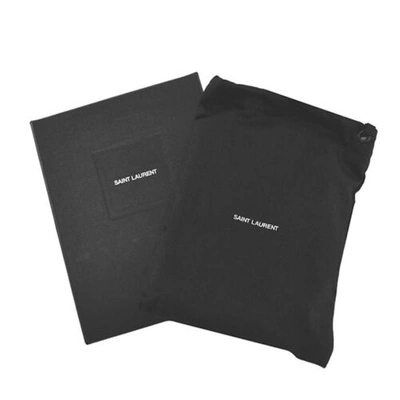 Pre-owned Saint Laurent Id Wallet Ysl Credit Card Hold 612808 Nero 1000 In Bk/nero/1000