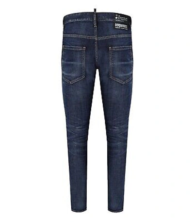 Pre-owned Dsquared2 Skater Washed Blue Jeans Man