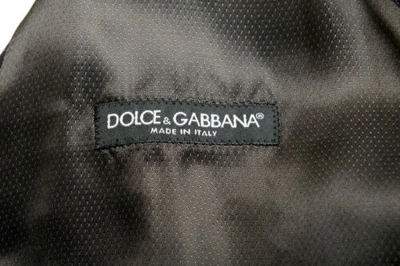 Pre-owned Dolce & Gabbana Men's 100% Wool Double Breasted Three Piece Suit Us 36r It 46r In Gray