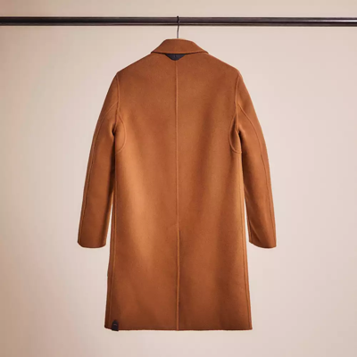 Coach Restored Double Faced Coat In British Khaki