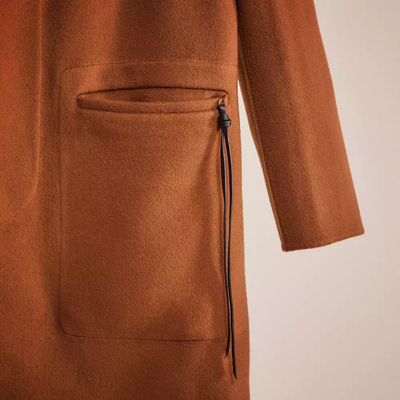 Coach Restored Double Faced Coat In British Khaki