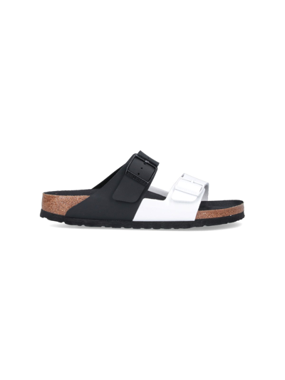 Shop Birkenstock 'arizona Split' Sandals In Black  