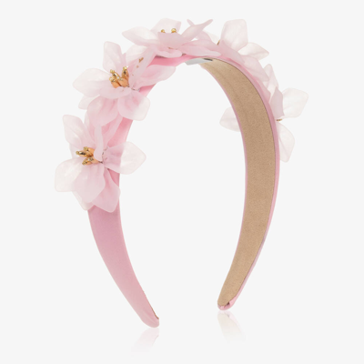 Shop Graci Girls Pink Flower Hairband