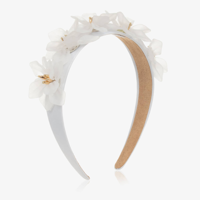 Shop Graci Girls White Flower Hairband
