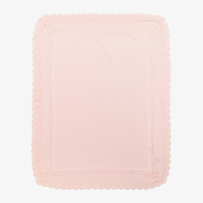Shop Mayoral Baby Girls Pale Pink Knitted Shawl