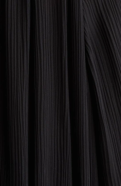 Shop Max Mara Narvel Draped Silk Top In Black