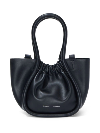 Shop Proenza Schouler Extra Small Ruched Tote In Black  