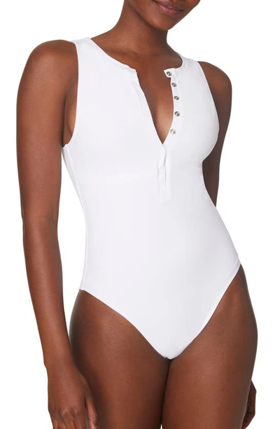 Shop Andie Malibu One-piece Swimsuit In White