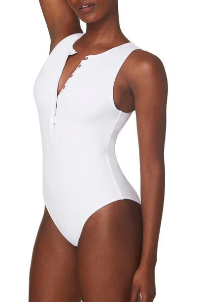 Shop Andie Malibu One-piece Swimsuit In White