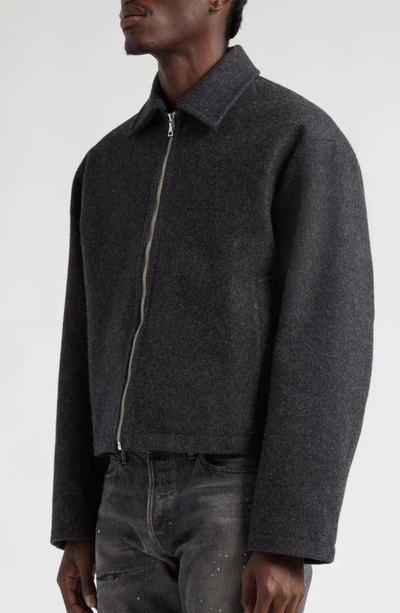 Shop John Elliott Lexington Wool Blend Jacket In Charcoal
