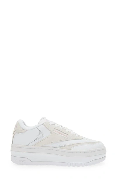 Shop Reebok Club C Extra Platform Sneaker In White/ Ashlil/ Pure Grey
