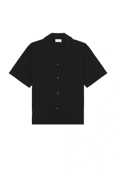 Shop John Elliott Camp Shirt Solid In Black