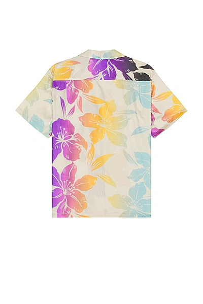 Shop Double Rainbouu Short Sleeve Hawaiian Shirt In Futuro Beach