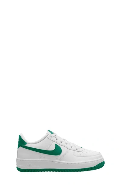 Shop Nike Kids' Air Force 1 Sneaker In White/ Malachite/ White