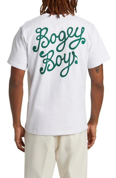 Shop Bogey Boys Essential Cotton Logo T-shirt In White