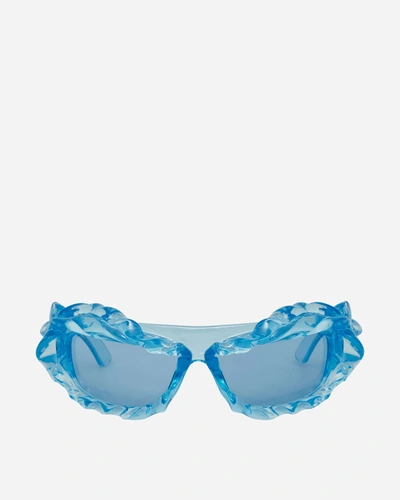 Shop Ottolinger Twisted Sunglasses Light In Blue