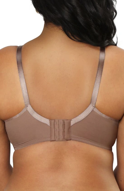Shop Curvy Couture Silky Smooth Underwire Unlined Bra In Sweet Tea
