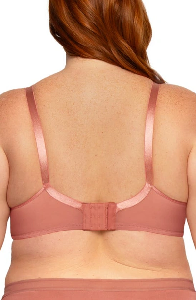 Curvy Couture Silky Smooth Underwire Unlined Bra In Desert Dawn