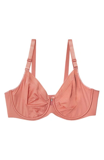 Curvy Couture Silky Smooth Underwire Unlined Bra In Desert Dawn