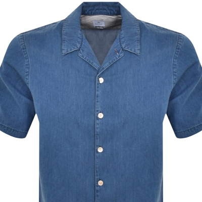 Shop Paul Smith Casual Fit Short Sleeved Shirt Blue