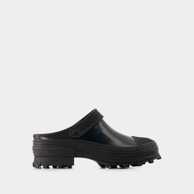 Camper Traktori Slides -  - Leather - Black In Black