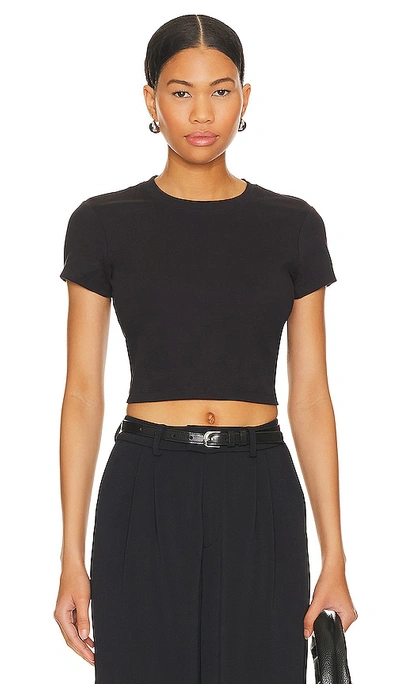 Shop Cuts Tomboy Cropped Tee In Black