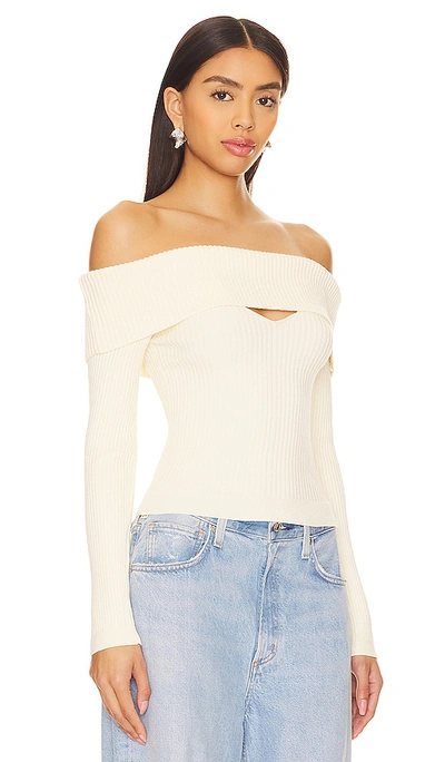 Shop Astr Ainsley Sweater In White