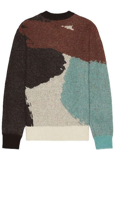 Shop Norse Projects Arild Alpaca Mohair Jacquard Sweater In Brown