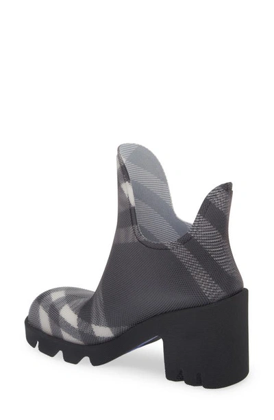 Shop Burberry Marsh Textured Ankle Boot In Black Ip Chk