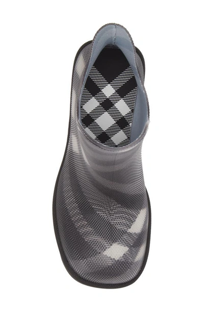 Burberry 65 Check Rubber Marsh Ankle Boots In Black Ip Chk